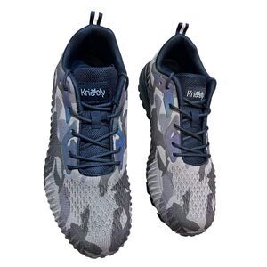 Kricely Men's 9W Trail Running Hiking Shoes Camo Wide Fit M903-2E Sneakers